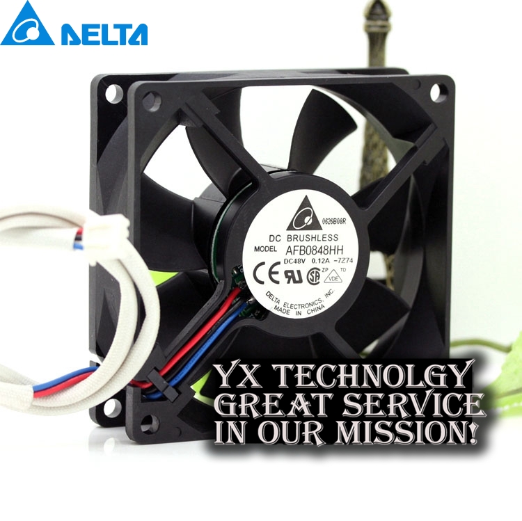 Delta new DELTA AFB0848HH 8025 8CM 48V 0.12A double ball Server fan