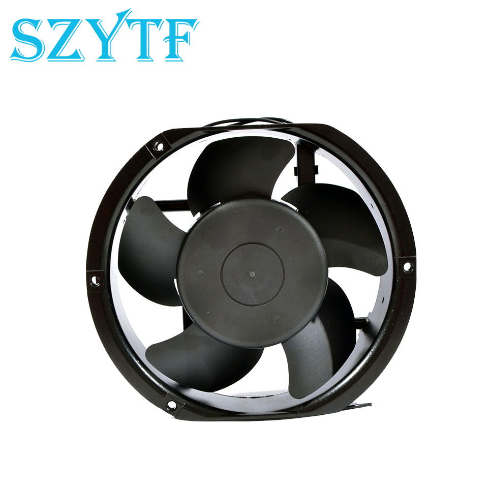 2 pcs Gdstime 170mm Metal Case DC Cooling Fan 24V 172mm x 51mm Circle Cooler Two Ball Bearing 50mm 2 Wire 17cm 172x51mm 17251