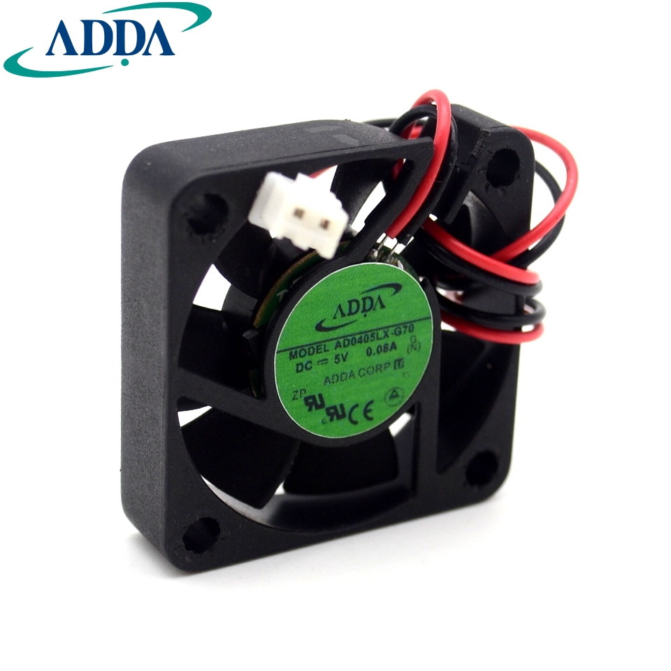 ADDA AD0405LX-G70 40mm 4cm DC 5V 0.08A 40x40x10 mm quiet mini silent axial cooling fans