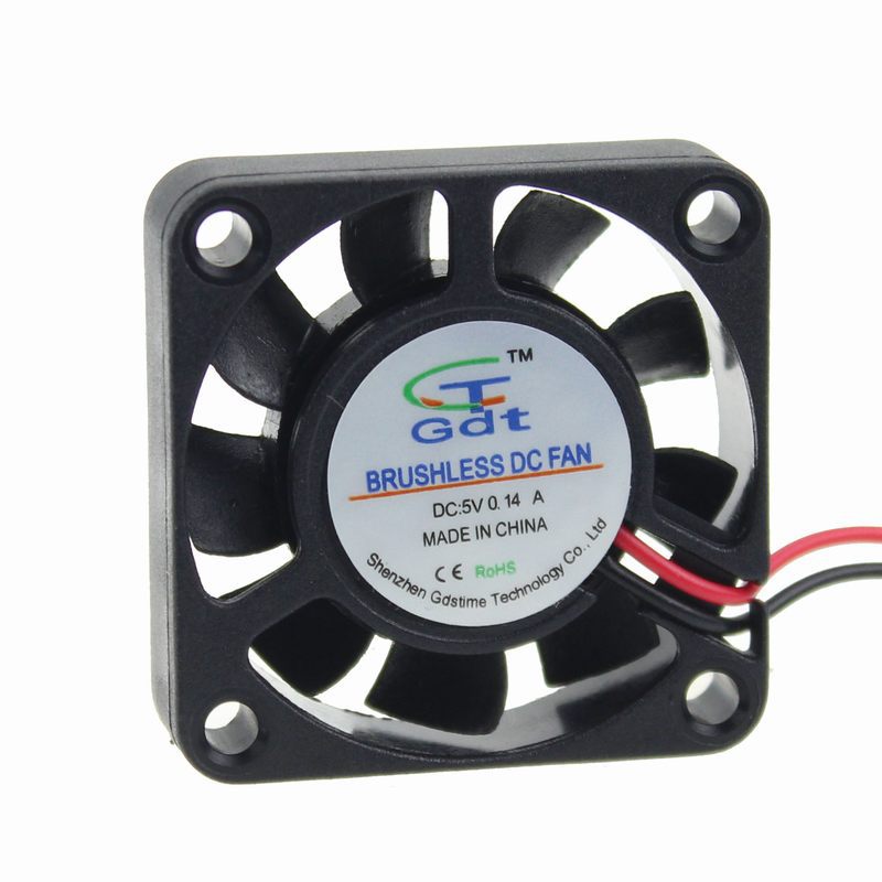 10PCS/Lot Free Shipping GDT Energy-saving 4010s 5v 2pin 9 Blades 40mm 4CM 40mm x 10mm Axial Fan Cooler