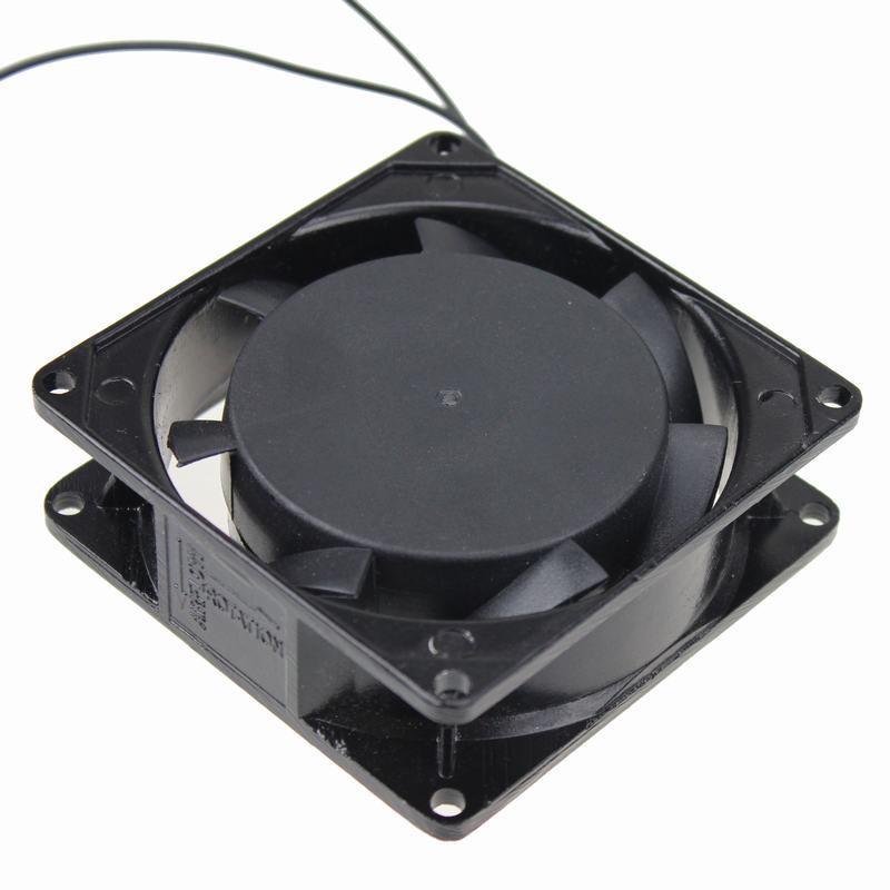 PROMOTION! New 278g Black Metal Industrial 120 x 120 x 25mm 0.1A AC 220 240V Cooling Fan
