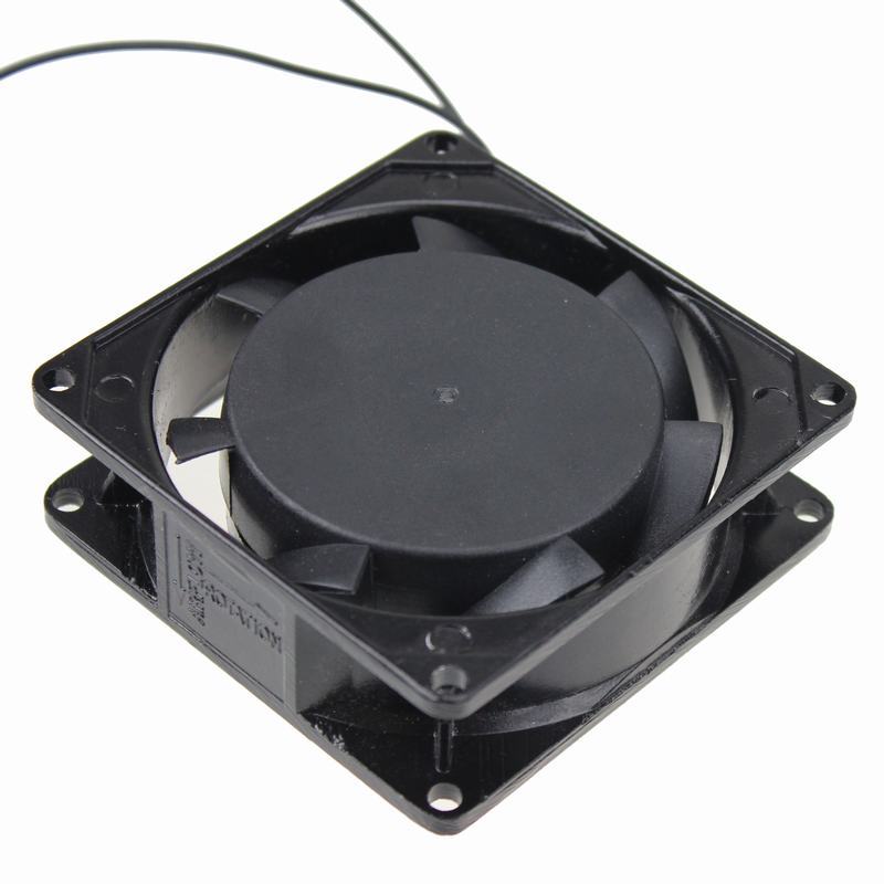 Gdstime 1 pcs 220V 240V 80mm x 25mm PC Case 80x80mm Industrial Exhaust Metal AC Cooling Fan 8025