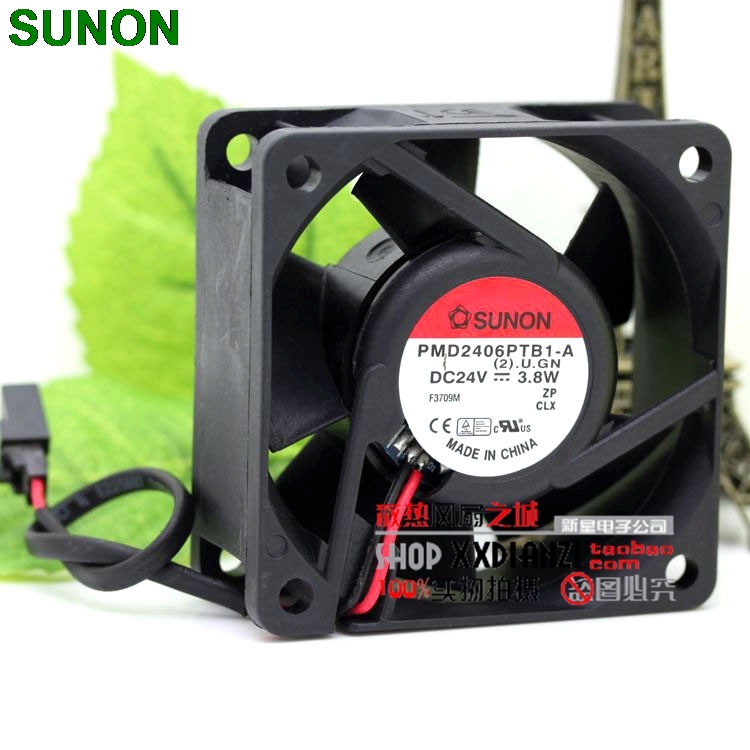 original Sunon PMD2406PTB1-A 24V 3.8W 6CM 6025 inverter fan