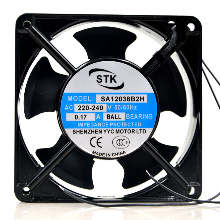 New original SA12038B2H 12038 220-240V 50 / 60Hz 0.17A cabinet cooling fan