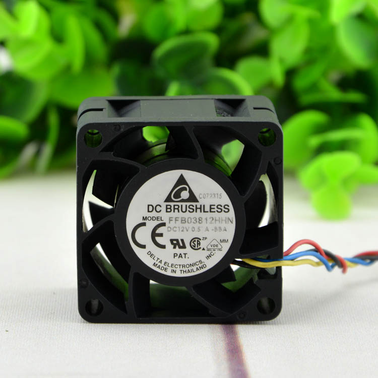 Free Delivery. Authentic FFB03812HHN 12 v 0.57 A 0.57 CM / 3828 CM PWM temperature control fan