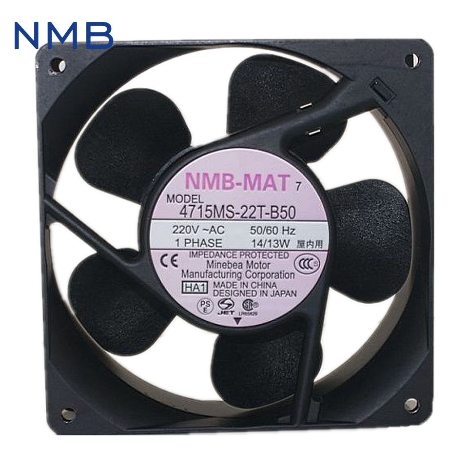 NMB new original converter fan fan 220V UPS 4715MS-22T-B50 Cabinet power supply fan 119*119*38mm