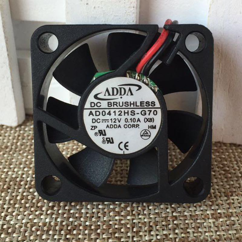 Original ADDA 4010 AD0412HS-G70 DC 12V 0.10A 2 line south bridge / Beiqiao 4CM silent cooling fan
