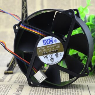 DELTA AUB0912VH 9025 12V 0.60A 90*90*25MM 4 wire PWM speed temperature control fan