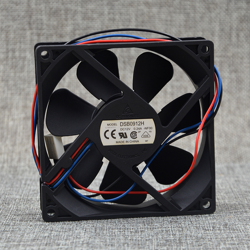 New original DSB0912H 9025 12V 0.24A 2-wire 9cm chassis ultra-quiet cooling fan