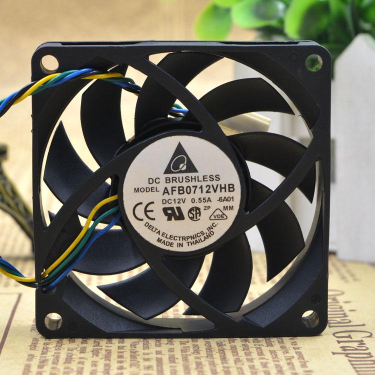 Delta EFB0812HHB 12V 80*80*15mm 0.4A 4-line PWM intelligent temperature control cooling fan