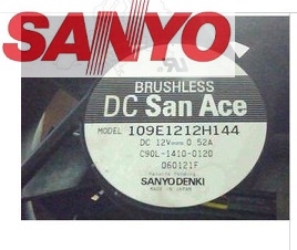 Original Sanyo 109E1212H144 aluminum metal frame fan 12CM 12V 0.52A Cooling Fan