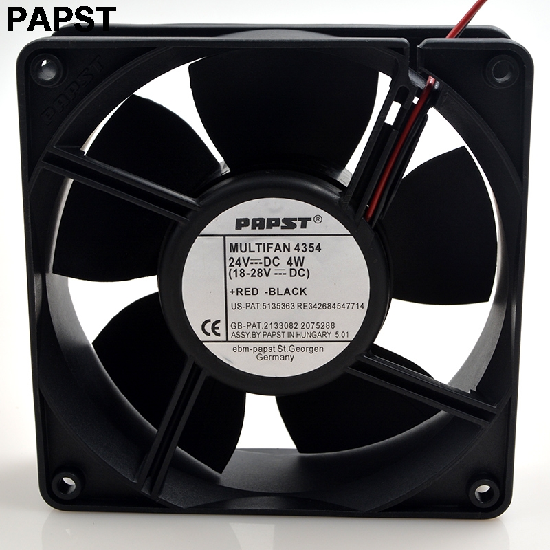 PAPST Original 4354 24V 4W 12038 12CM 120mm axial server inverter cooling fans cooler
