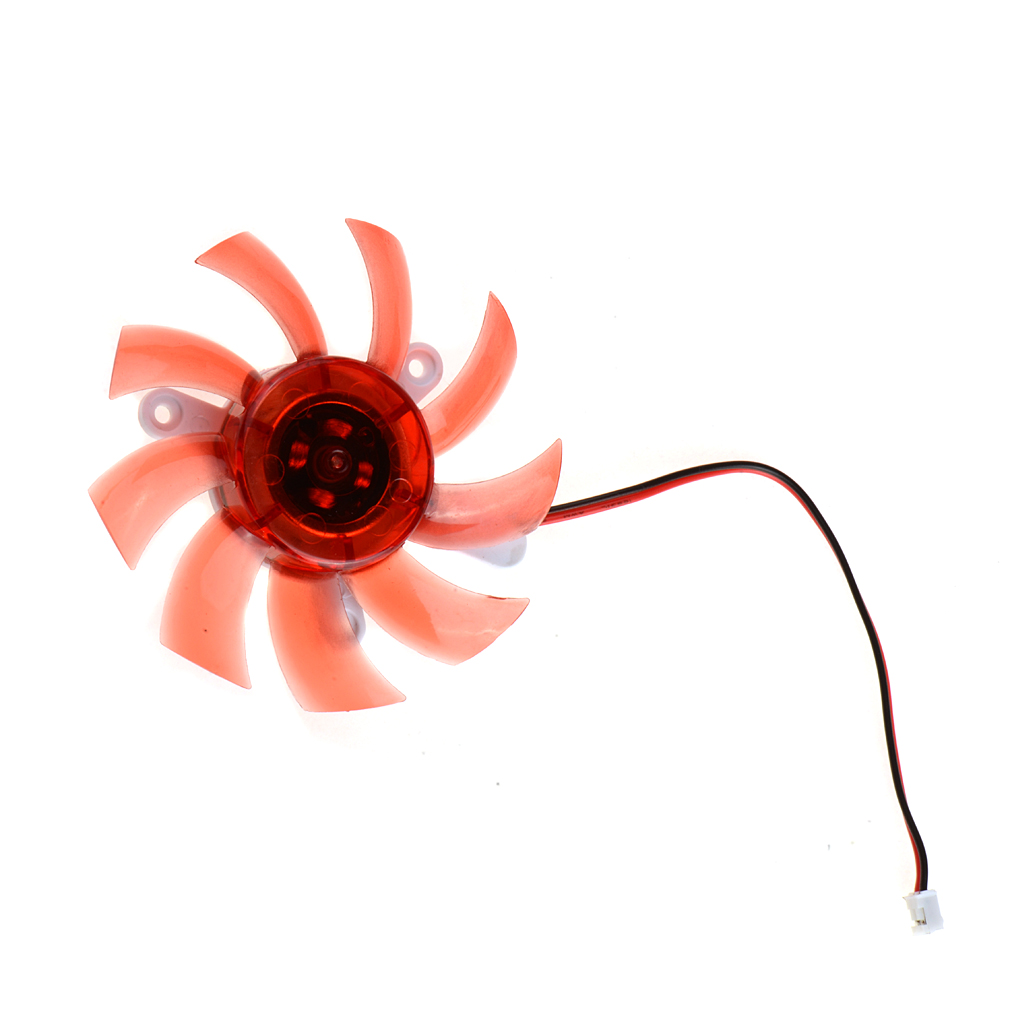Computer Graphics Cards Cooler Fan Colorful 75MM 12V 0.18A Replacements For 9800GT9600GT Graphics Cards Fans Red Color