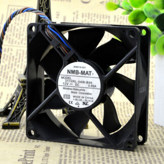 The original NMB 3110RL-04W-B86 80*80*25 12V 0.65A 4 line PWM control case fan