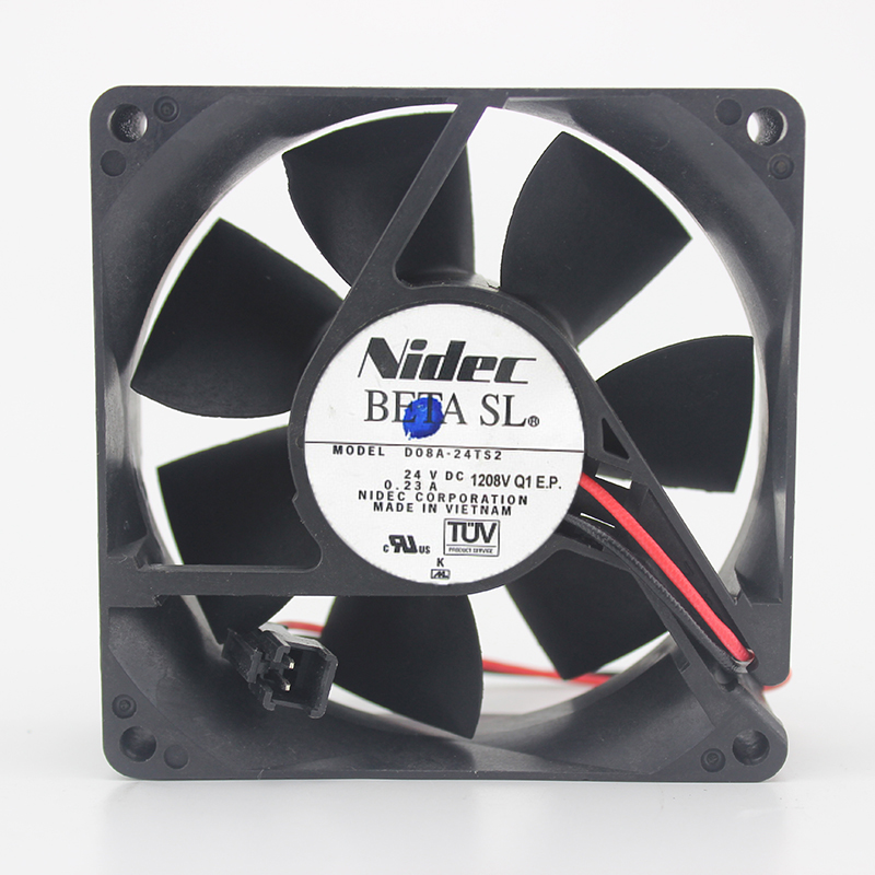 Genuine genuine 8025 DC24V 0.23A 80 * 80 * 25 Inverter fan D08A-24TS2