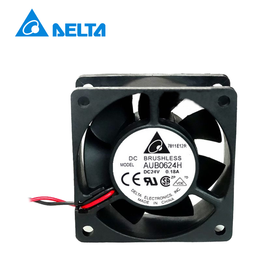 Delta Free shipping Original DFB0624H 24V 0.11A 6CM 6025 2-wire inverter fan cooling