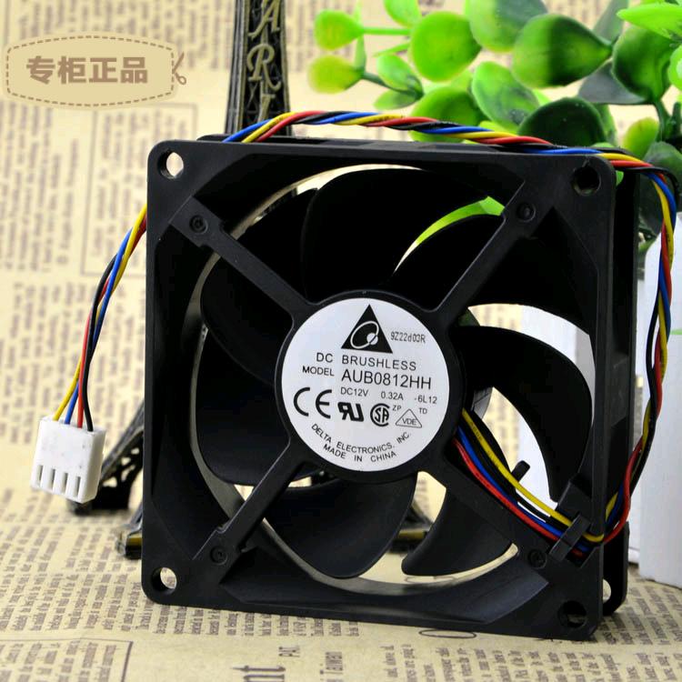 Free Delivery. Authentic 8 cm 8025 high temperature air volume fan AUB0812HH nano ceramic bearing