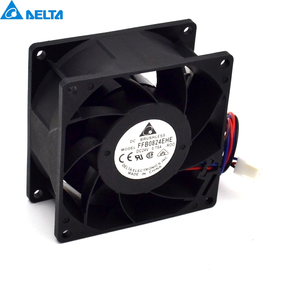 Delta Radiator new original converter Server FFB0824EHE 24V axial fan 80*80*38mm