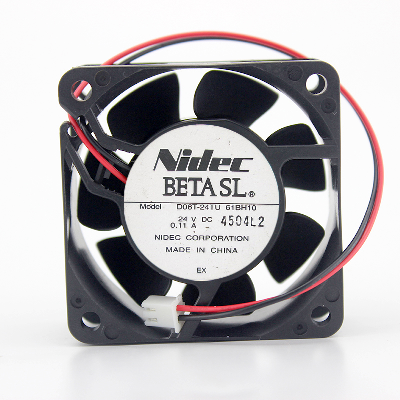 Original NIDEC V35132-16F 80*80*38mm DC 24V 0.45A 8CM 2 line large wind frequency converter cooling fan