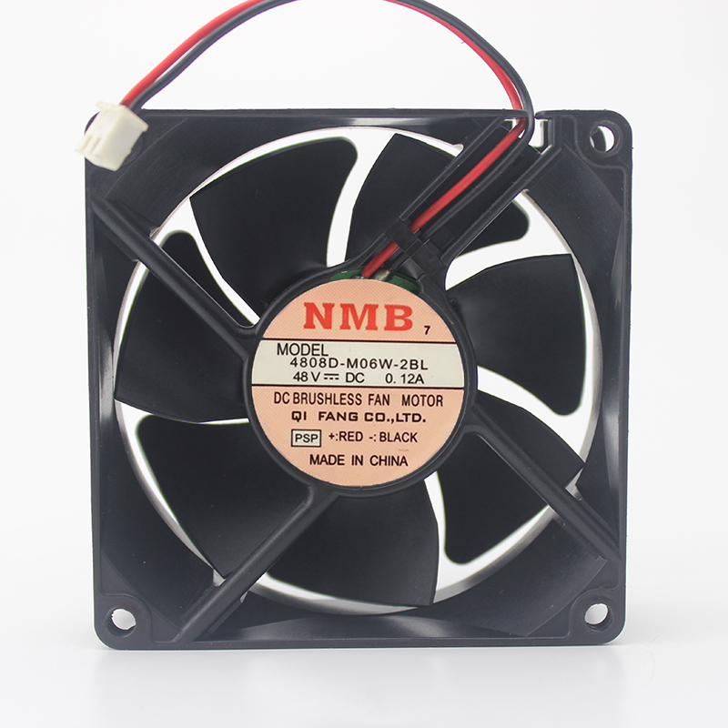 8025 48V 0.12A 4808D-M06W-2BL 8CM Cooling Fan Double Ball