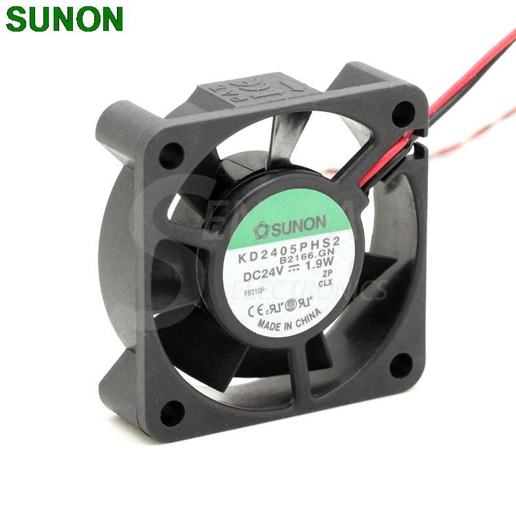 SUNON KD2405PHS2 DC24V 1.9W 2-wire 52x52x15mm server inverter axial industrial cooling fan cooler