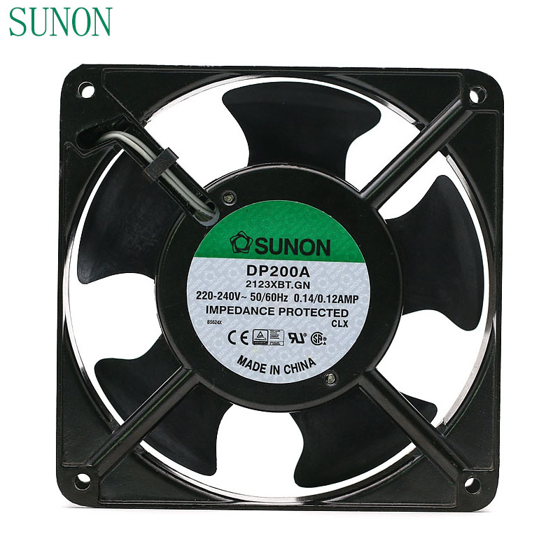 SUNON DP200A P/N 2123XBT.GN 0.14A 12038 220V 120*120*38mm industrial case cabinet cooling fan 120mm