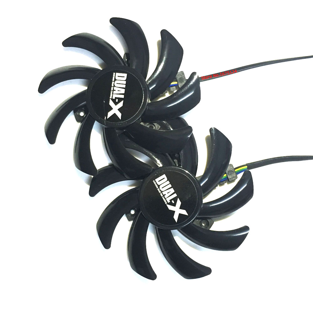 2pcs/lot Computer VGA Cooler Heatsink graphics card Cooling Fan as Replacement For XFX R9 280X 290X Video Card