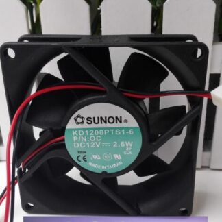 SUNON KD1208PTS1-6 DC 12V 2.6W 80*80*25 8CM 2-Line Silent cooling fan