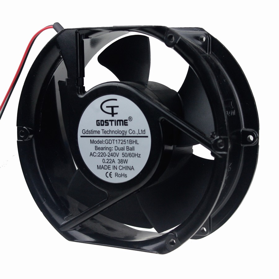 1PCS Gdstime Ball Bearing Cooling Fan 17cm AC 220V 170MM 172*51MM 17251