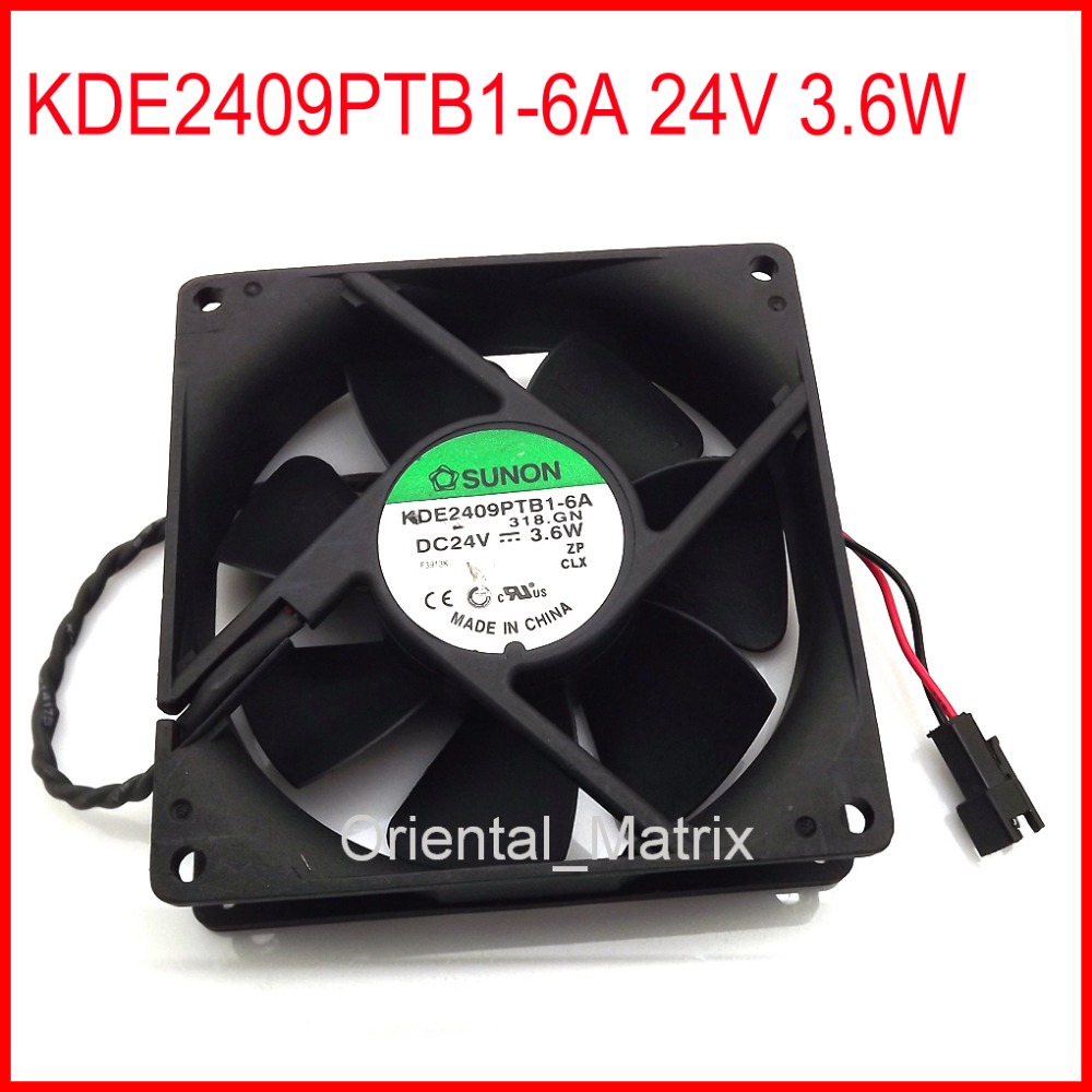 Free Shipping KDE2409PTB1-6A 24V 3.6W 90*90*25mm Cooler Cooling Inverter Fan