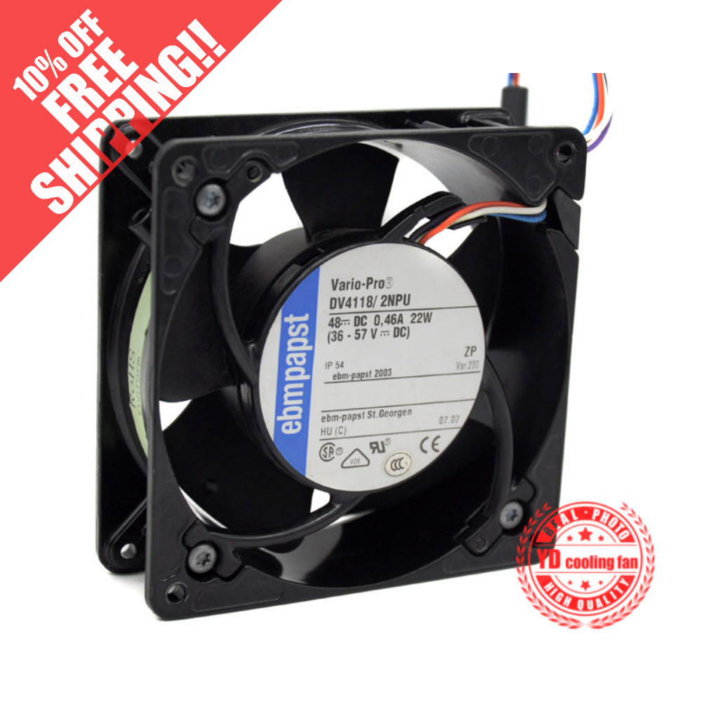 ebmpapst 4212NH DC 12V 400MA 4.8W 120x120x38mm DC fan