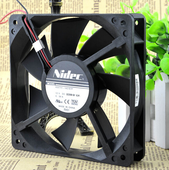 Genuine original NIDEC 12 cm 120*120*25 A35741-16CIS1 12V 0.39A dual ball fan