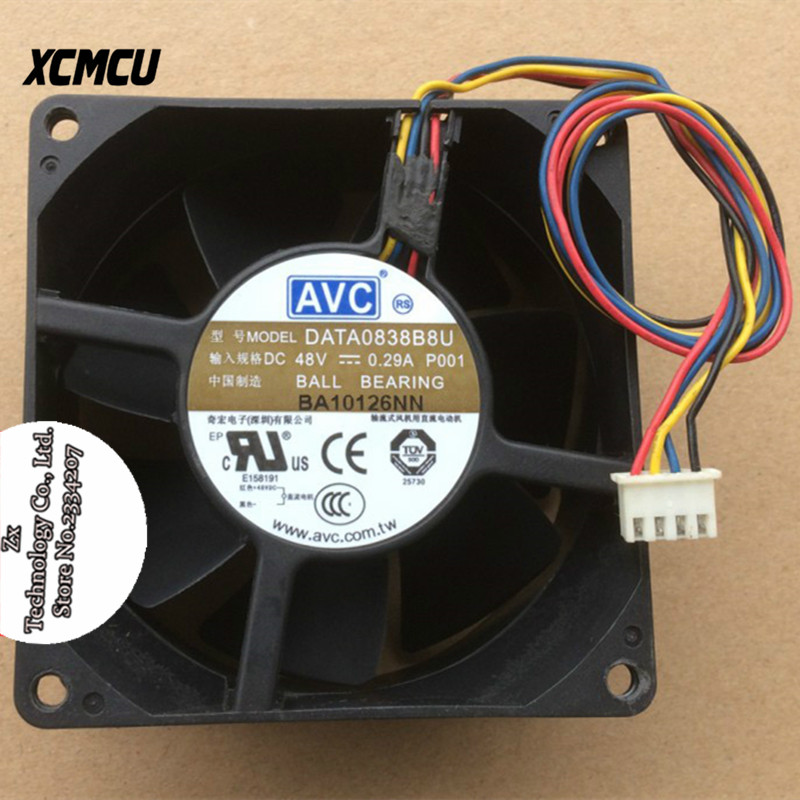 New original DATA0838B8U 8038 8CM 48V 0.29A 4-wire dual ball radiating fan in stock~