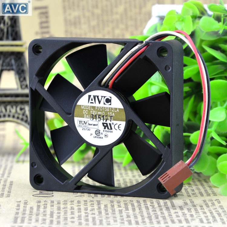 Original AVC 7015 F7015B12LA 12V 0.15A cpu cooling fan ball 70 * 70 * 15MM