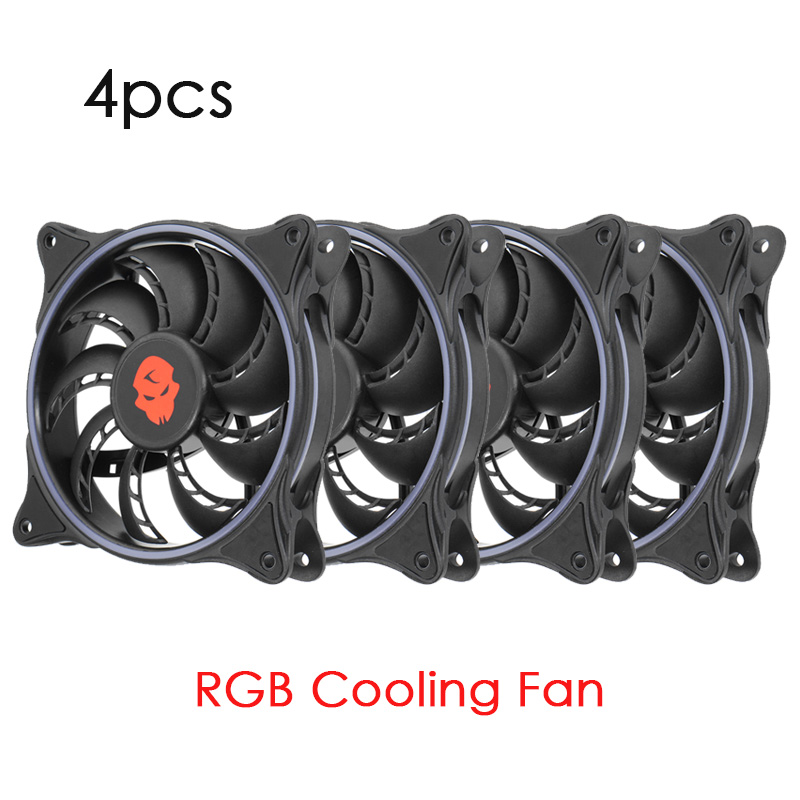 1/4/6pcs RGB 120mm CPU Cooler 12V DC 3Pin CPU Cooling Fans Silent Radiator Heat Sinks PC Air Fan for Intel LGA 775/1155 AMD CPU