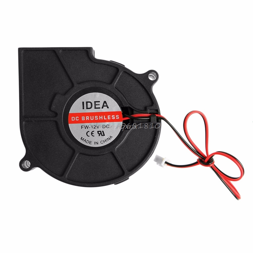 75mmx30mm DC 12V 0.24A 2-Pin Computer PC Sleeve-Bearing Blower Cooling Fan 7530 Z17 Drop ship