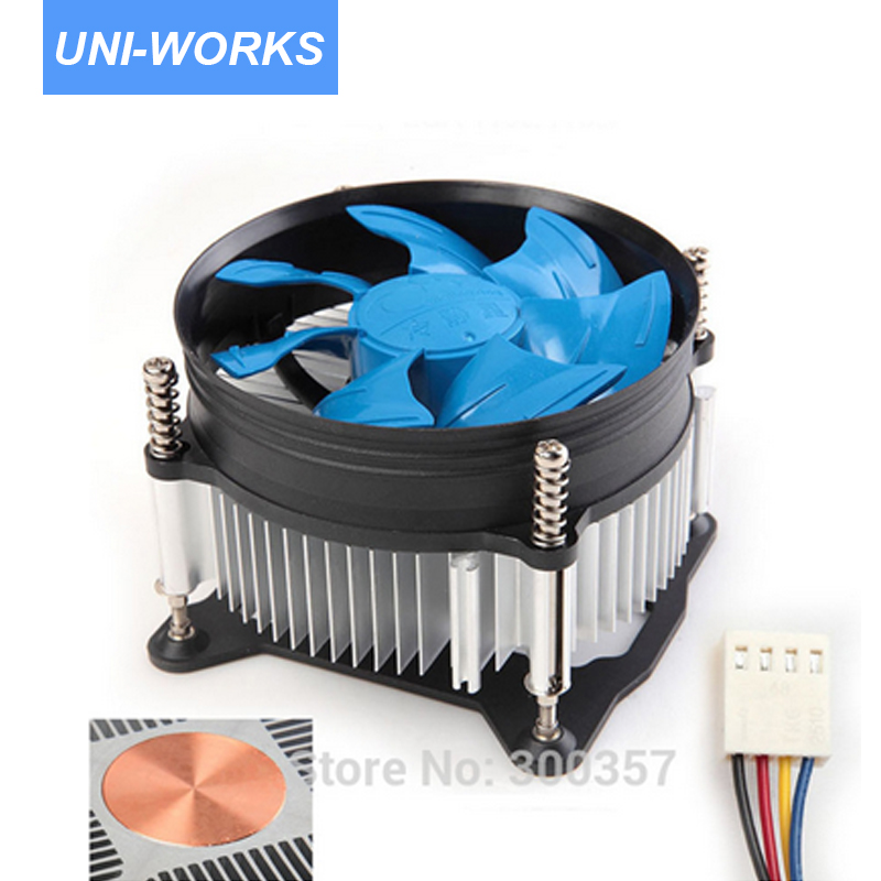 Desktop Computer PC CPU Heatsink Cooler Fan copper core 4 Pin for LGA 1150 LGA1156 LGA1155