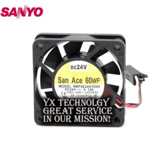 SANYO New Waterproof 9WF0624H7D05 6015 24V A06B-6134-K003 fan for 60*60*15mm