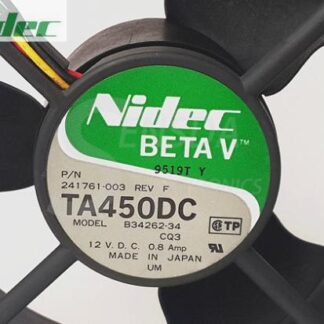 Nidec B34262-34 120mm 12V 0.8A 12cm 12*12cm 120*120*38mm server inverter axial cooling fans