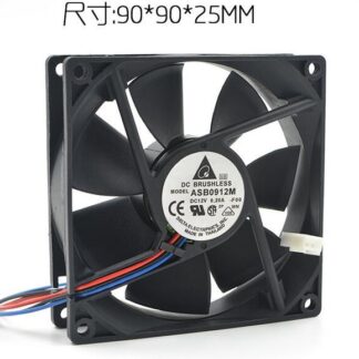original delta 9CM 9025 DC 12V 0.20A ASB0912M 92*92*25MM 3-line oil ultra quiet chassis power supply cooling fan