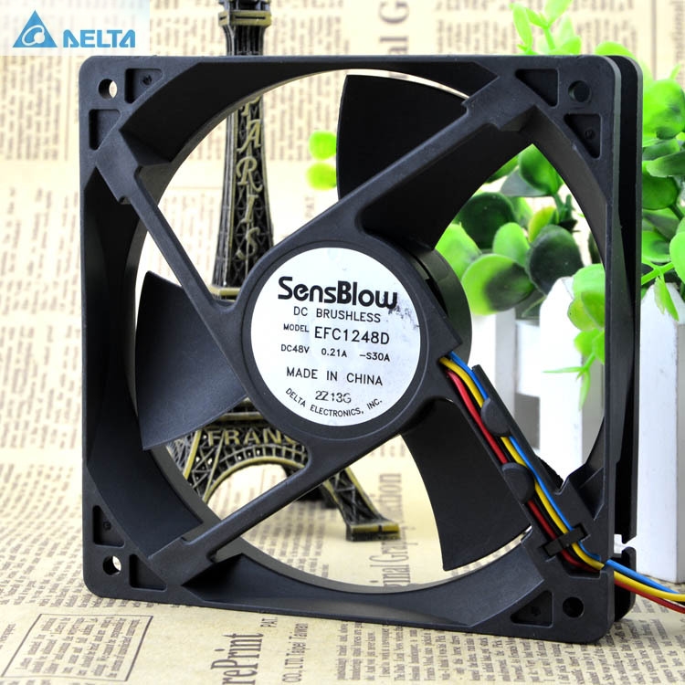 60*60*25mm 6025 AFB0648EH 48V 0.21A 4-wire PWM Inverter fans for delta