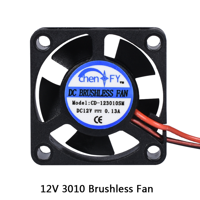 High quality 3010s 30MM 30 x 30 x 10MM 12V 2Pin DC Cooler Small Cooling Fan For 3D Pinter part