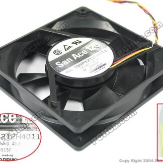 SANYO 109P1212H4011 DC 12V 0.45A 120X120X25mm Server Square Fan