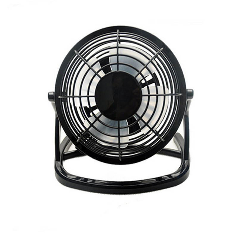 USB Mini Fan Powered Notebook Desktop Cooling Fan Cooler Plastic Air Conditioning Appliances For PC Laptop Computer Black 4 Inch