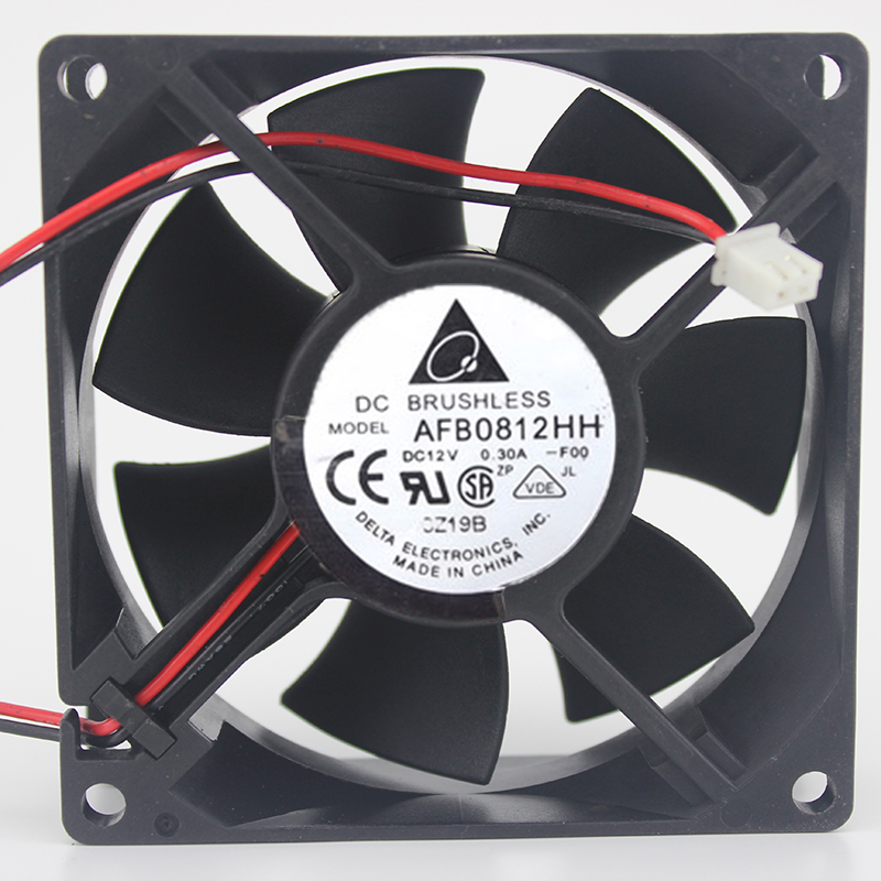 Original AFB0812HH 8025 12V 0.3A ultra-quiet fan power cooling fan