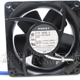 Original Germany PAPST TYP 4606X 115V 20W 120*120*38MM 12CM full metal temperature cooling fan