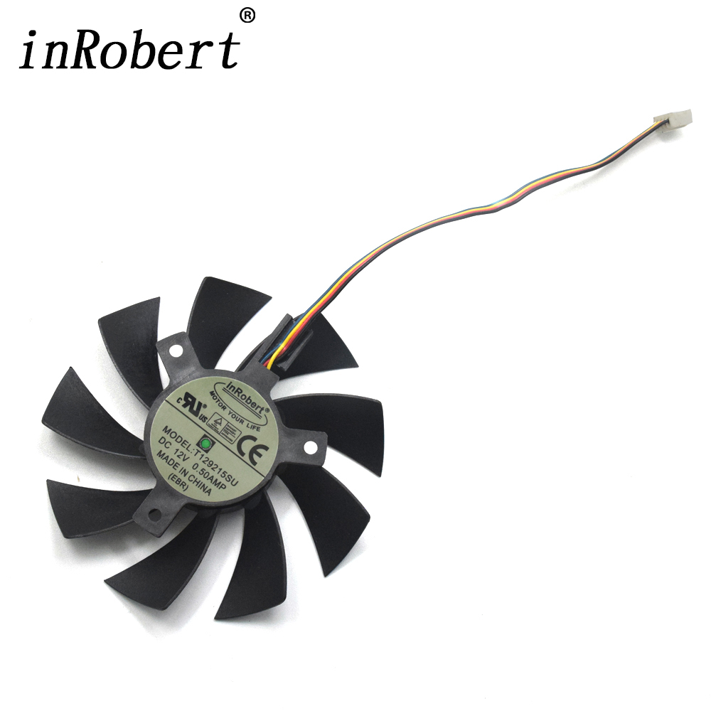 New 85mm T129215SU Cooling fan Replace For ASUS MSI Gigabyte P106 GTX 1060 960 RX 480 460 570 580 R9 290X Video Card Cooler Fan