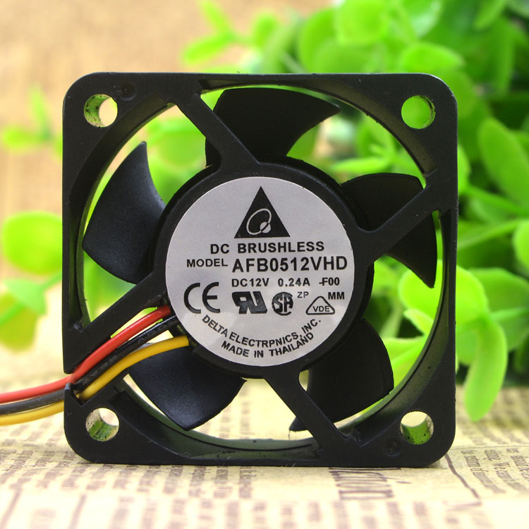 New original AFB0512VHD 5020 12V 0.24A 5cm double ball server fan