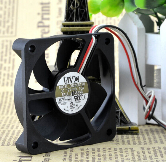 AVC 60*60*10 12V 0.10A 6CM CPU chassis power supply fan C6010B12H mute