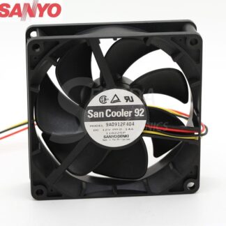 Original Sanyo 9A0912F404 9025 9cm 90mm DC 12V 0.14A server inverter axial cooling fans blower